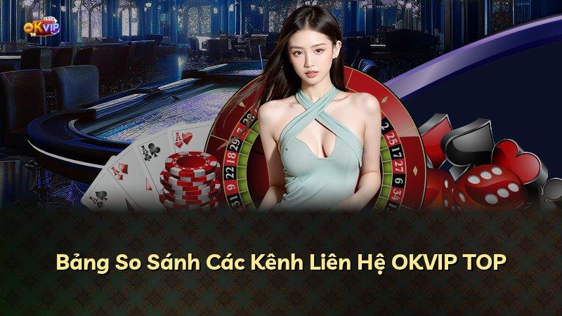 Bảng So Sánh Các Kênh Liên Hệ OKVIP TOP