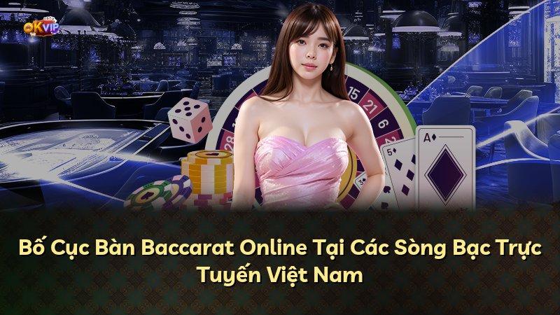 Bố Cục Bàn Baccarat Online Tại Các Sòng Bạc Trực Tuyến Việt Nam